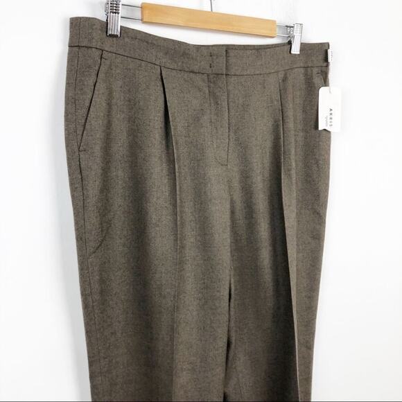 New  Akris Punto Maiko Pleated Flattering High Waisted 100% Wool Trousers Pants - Picture 5 of 16